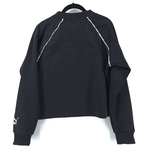 Puma Black Long Sleeve XTG Crew Neck Boxy Fit Athleisure Raglan Pullover M - Picture 7 of 11